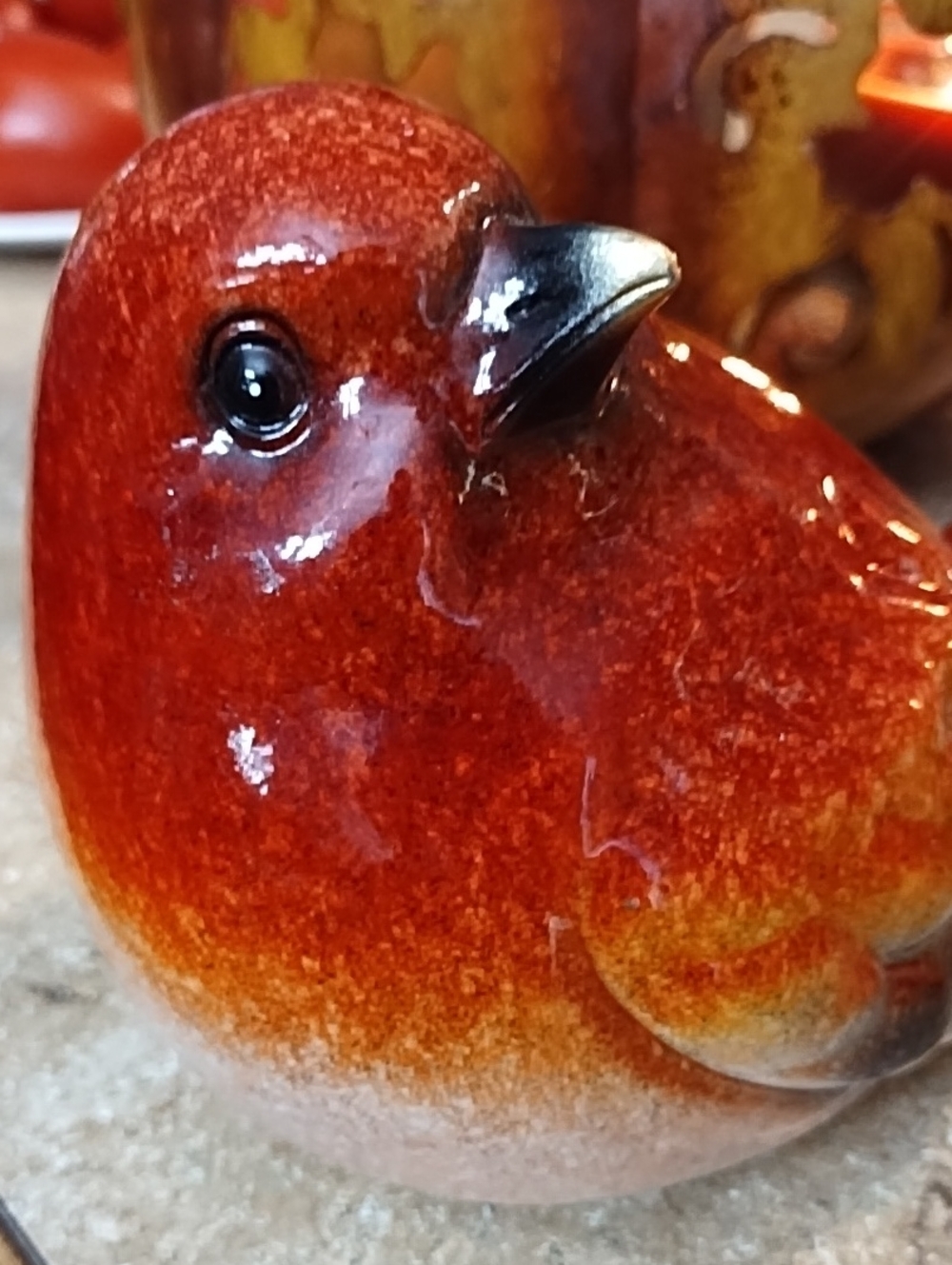 Cute Red Bird Figurine - Picture 6 of 9
